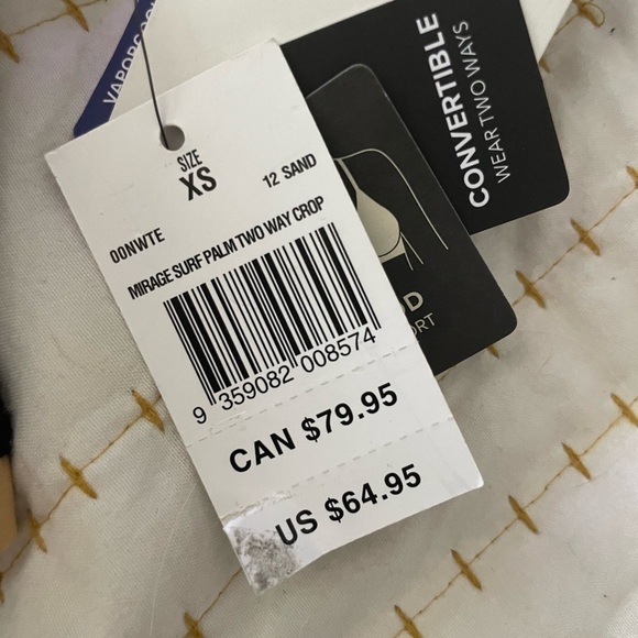 Rip Curl MIRAGE SURF PALM TWO WAY CROP Tank Bikini - XS S L ** New With Tag ** - Picture 14 of 16